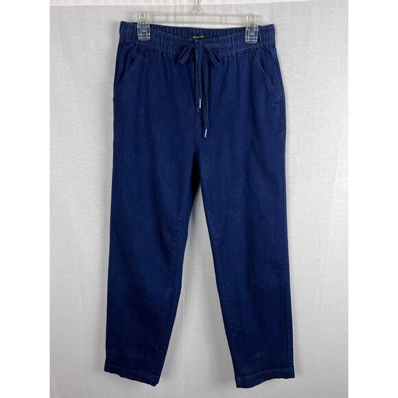 Universal Standard Jeans Denim Chambray Drawstring Pant Classic Capsule Fall - Picture 2 of 9